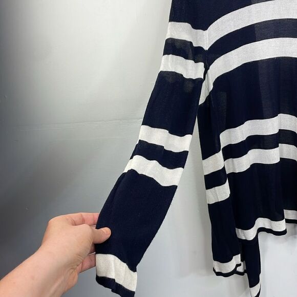 89th & Madison Waterfall Knit Cardigan Striped Size  XL - Picture 8 of 8